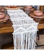 Everything Kitchens 13" x 86" Macrame Table Runner | Piper
