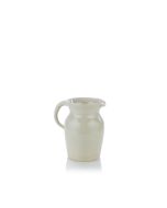 Martinez Pottery Hand Turned Stoneware Half Gallon Belly Pitcher | Natural