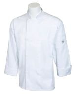 Mercer Millennia Cutlery: White Unisex Chef Coat/Chef Jacket for Food Industry Professionals, M60010WHx, Available in Several Size Options