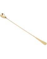 Mercer Barfly 13.2" Gold-Plated Japanese-Style Bar Spoon