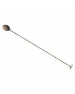 Mercer Barfly 15.75-inch Antique Copper Bar Spoon with Muddler - M37019ACP