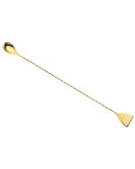 Mercer Barfly 15.75-inch Gold-Plated Bar Spoon with Strainer - M37072GD