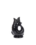 image shows Wade Ceramics Mini Gluggle Jug | Black against a blank, white background