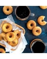 Enjoy mini donuts and coffee for breakfast with the Nordic Ware Mini Donut Pan