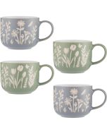 Mason Cash In The Meadow 4-Piece Mug Set (Mixed Floral)