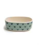 Park Life Designs Oval Cat Dish - Monty (Blue)