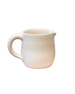  image shows Martinez Pottery Hand Turned Stoneware Dutch Creamer | Natural against a blank, white background