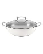 Cuisinart Matte White Stainless Steel All Purpose Pan with Cover | 12"