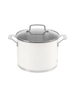 Cuisinart Matte White Stainless Steel Stockpot with Cover | 6 Qt.