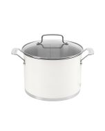 Cuisinart Matte White Stainless Steel Stockpot with Cover | 6 Qt.