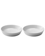 image shows LSA Collective Starter/Pasta Bowls (Set of 2) | White  against a blank, white background