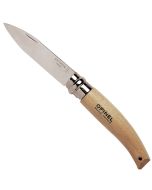image shows Opinel Blister Pack No.08 Garden Folding Knife against a blank, white background