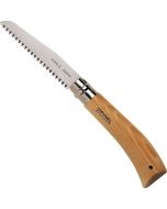 image shows Opinel Blister Pack No.12 Carbon Steel Folding Saw against a blank, white background