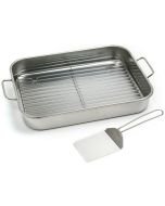  Cuisinart 95119-135 Forever Stainless Collection Multi-Use Roasting  Pan, 13.5 Inch, Stainless Steel: Home & Kitchen
