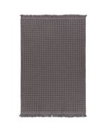 Danica Heirloom Textured Waffle Weave Hand Towel | Charcoal