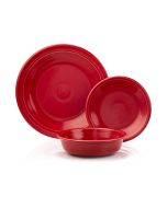 Fiesta® 12-Piece Classic Rim Dinnerware Set | Scarlet