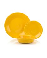 Fiesta® 12-Piece Classic Rim Dinnerware Set | Daffodil