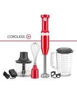 KitchenAid Variable Speed Cordless Hand Blender + Accessory | Passion Red