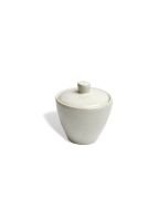 Carmel Ceramica Cozina Sugar Bowl with Lid | White