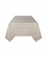Danica Heirloom 60" x 90" Block Print Tablecloth | Lotus