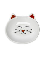 Park Life Designs Oscar Cat Dish | White