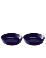 image shows LSA Collective 7.75" Starter/Pasta Bowl (Set of 2) | Cobalt against a blank, white background