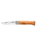  image shows Opinel Blister Pack No.09 Carbon Steel Folding Knife against a blank, white background