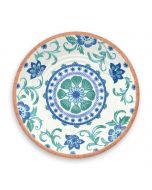 TarHong Melamine Tabletop 8.5" Round Salad Plate | Rio Turquoise Floral