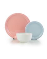 12-Piece Bistro Coupe Place Setting (Poised Pastels) | Fiesta