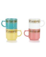 Fiesta® 16oz Stackable Mugs (Set of 4) | Peace & Love
