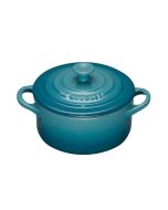 Le Creuset 8oz Round Mini Cocotte | Caribbean Blue