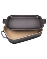 Le Creuset's Oyster Grey Rectangular Dish & Platter Lid - (PG2015-137F)