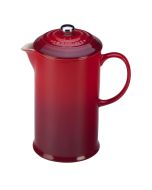 Le Creuset 34oz Stoneware Ceramic French Press | Cerise/Cherry Red