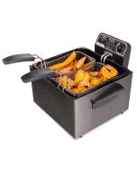 Presto® 5 Qt. Stainless Steel Dual Basket ProFry® Immersion Element Deep Fryer | Black