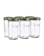 Kilner Wide Mouth Canning Jars (Set of 6)| 17oz 