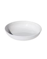 image shows TarHong Madison 45oz Low Bowl | White against a blank, white background