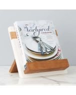 etúHOME Cookbook & Table Holder | White with Newlywed Cookbook