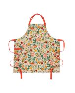 image shows Hedley & Bennett Essential Kitchen Apron | Rifle Paper Co. Poppy Fields against a blank, white background
