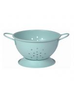 Now Designs Small Stainless Steel Colander | Matte Robins Egg
