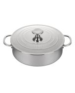 Le Creuset Signature Stainless Steel 4.5-Quart Rondeau with Lid