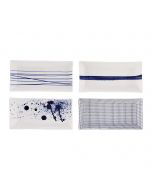 Royal Doulton Rectangular Trays (Set of 4) | Pacific Blue
