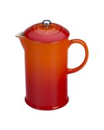 Le Creuset 34oz Stoneware Ceramic French Press | Flame Orange