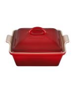 Le Creuset 2.5 Qt. Square Heritage Covered Casserole | Cerise/Cherry Red