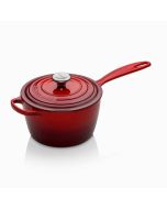 Le Creuset 2.25 Qt. Signature Enameled Cast Iron Saucepan with Stainless Steel Knob | Cerise/Cherry Red