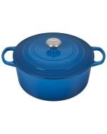 Le Creuset 7.25 Qt. Round Signature French Oven with Stainless Steel Knob | Marseille Blue