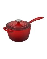 Le Creuset 1.75 Qt. Signature Enameled Cast Iron Saucepan with Stainless Steel Knob | Cerise/Cherry Red