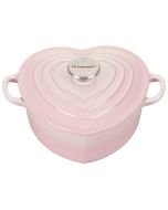 Le Creuset Signature Figural Heart Cocotte With Stainless Steel Knob| Shell Pink