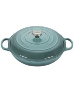 Le Creuset 5 Qt. Signature Enameled Cast Iron Braiser with Stainless Steel Knob | Sea Salt