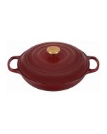 Le Creuset 3.5-Quart Signature Braiser with Stainless Steel Knob (Rhone)