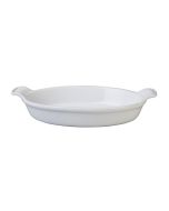 Le Creuset 24oz Oval Heritage Au Gratin Dish | White